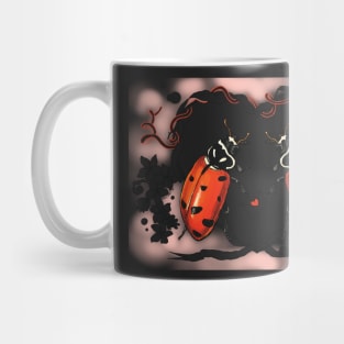 Pink Cloud, Ladybug Valentine Mug